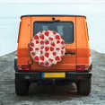 thumbnail image 6 of Rateoe Red Strawberry Pattern Tire Cover Wheel Protectors Weatherproof Wheel Covers Universal Fit for Trailer Rv SUV Truck Camper Travel Trailers Accessories-17 inch, 6 of 6