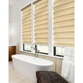 thumbnail image 5 of CHICOLOGY Zebra Roller Shades | Room Darkening | Pearl |32"W X 72"H| Dual Layer Light Filtering Blinds | Cordless Window Shades for Home & Office | Easy Install, 5 of 10