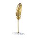 thumbnail image 5 of Escultura de hoja de metal, estatua de hoja, adorno de hoja, escultura abstracta para decoración del hogar Pluma 25.5cm, 5 of 9