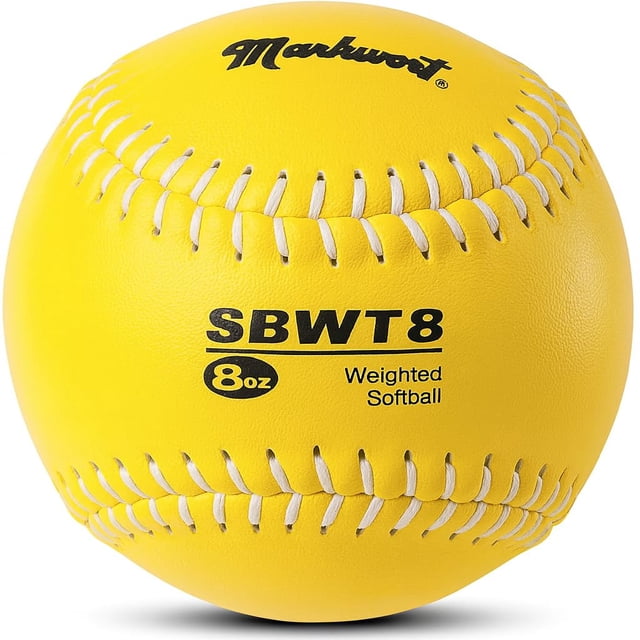 Pelota de Entrenamiento con Peso Markwort SBWT8 de Cuero 12 Pulgadas 8 Onzas