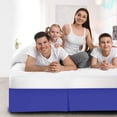 thumbnail image 2 of 600 Thread Count Egyptian Cotton Split Corner Bed Skirt – 14-Inch Drop, Tailored Fit 1-PC Bed Skirt, Queen, Royal Blue, 2 of 5