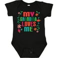 thumbnail image 3 of Inktastic My Grandma Loves Me Girls Girls Baby Bodysuit, 3 of 5