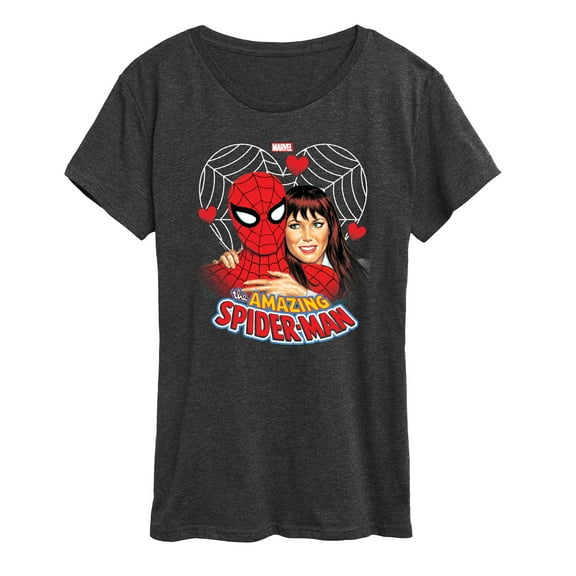 Marvel Spider-Man - Mary Jane Valentine - Women's Short Sleeve Graphic T-Shirt