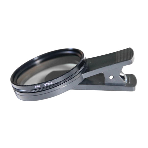 BELOVING CPL Phone Camera Len Filter Polarizer Filter,Portable,Lightweight,Photography Accessories with Clip Phone Camera Len Clip on 52mm