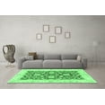 thumbnail image 3 of Ahgly Company Indoor Square Oriental Emerald Green Traditional Area Rugs, 5' Square, 3 of 4