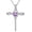 2-February-Amethyst, variant on Birthstone Cross Necklaces for Women, 925 Stelring Silver Colored Gemstone Cross Necklaces Christian Jewelry Confirmation Baptism Gift