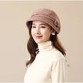 thumbnail image 5 of SikaFu Ladies Party Hat Middle-aged and Elderly Warm All-match Basin Hats Autumn and Winter Fashion Youth Leisure Simple Fisherman Cap, 5 of 6