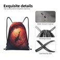 thumbnail image 4 of Gaeub Shark Underwater Vortex Drawstring Backpack Bag Sport Gym Sackpack Heavy Duty String Backpack for Men Women-Medium, 4 of 6