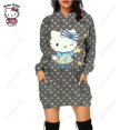 thumbnail image 1 of Hello Kitty Sweat à Capuche Imprimé, Vêtements pour Femmes, Blouses en Polyester, Manches Longues, Poches, Pull Décontracté, 1 of 7