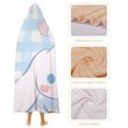 thumbnail image 4 of Cinnamoroll Hooded Blanket Poncho, Wearable Hooded Blanket Cozy Soft Warm Plush Fleece Blanket for Adult Women Men, 4 of 7