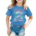thumbnail image 1 of Dsscvnef Vêtements pour Enfants Filles Mode Chemise à Manches Courtes Col Rond Vêtements d'Été pour Adolescentes Vêtements pour Filles 4-5 Ans Vêtements pour Enfants Filles, 1 of 3