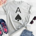 thumbnail image 2 of Ace Of Spades T-shirt, Unisex Women's Men's Shirt, Cute Ace T-shirt, Cards Shirt, Poker Shirt, Heather Ash, 3X-Large, 2 of 6