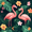 Flamingo Leaves Pattern, variant on Yayeee Table Runner 70 inches Long Home Kitchen Dinning Party Decoration, Orange Fruit