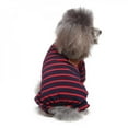thumbnail image 3 of Promotion Clearance!Striped Pet Pajamas for Dogs Costume Dog Jumpsuit Puppy Clothes Dog Coat for Pomeranian Dogs Clothing Pet Shirt Chihuahua, 3 of 6