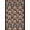 Blue Rust Ivory, Pattern 8, variant on ODIKA 8'x10' Washable Area Rug Non-Slip Chair-Friendly Mat Modern Color Block Interlocking Shapes Abstract Artistic Style for Dining Room, Large Office, Lounge