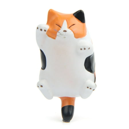 

Prosgs Cartoon Fat Cat Animal Refrigerator Magnetic Sticker Resin Fridge Home Decor