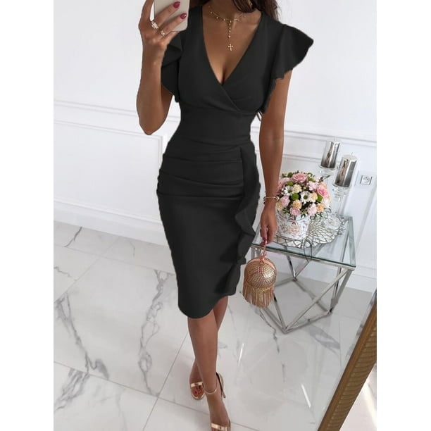 Knee length dresses clearance bodycon
