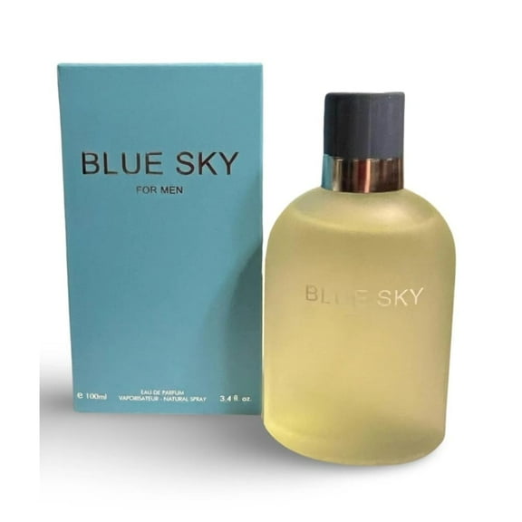 Blue Sky Eau de Parfum Spray for Men, 3.4 oz / 100 ml – Crisp & Clean Masculine Scent – Long Lasting – New in Sealed Retail Box – Ideal for Daily or Casual Use (3 Pack)