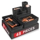 thumbnail image 1 of Caja organizadora de herramientas Takytao, 48 piezas, 5 tamaños, juego de bandejas con cajones, 1 of 8