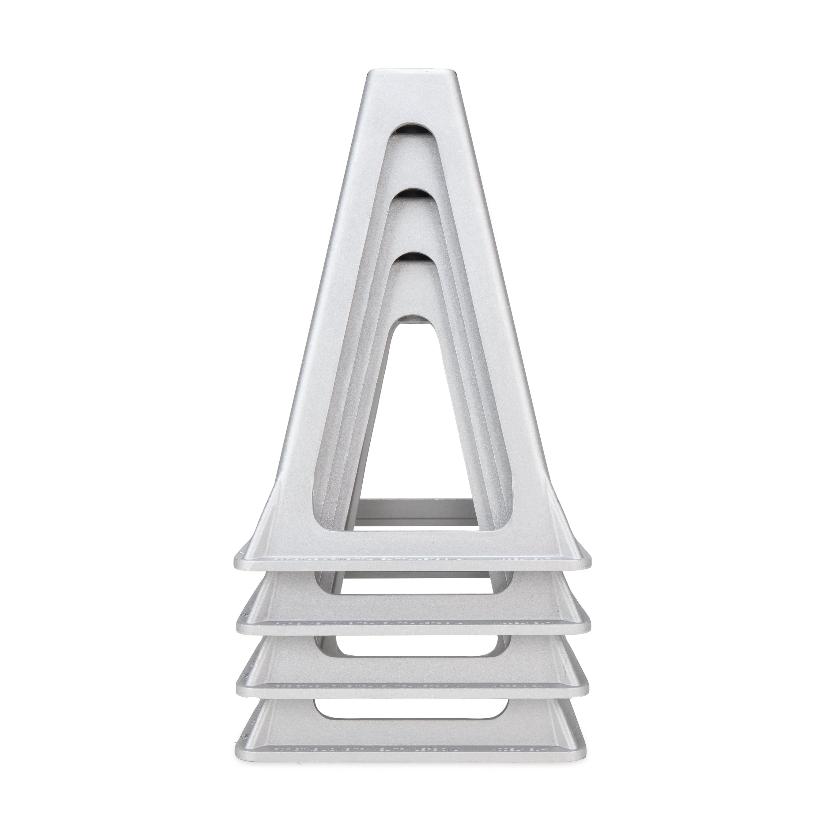 Camco Aluminum Stack Jacks, Stabilize, Position and Level Your RV, Trailer or Camper - 4 pack (44560)