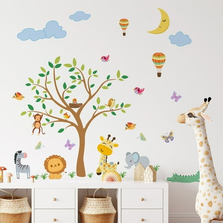 Hibalala Jungle Animal Wall Stickers