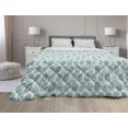 thumbnail image 1 of Mandala Down Alternative Comforter, Moroccan Style Classical Universe, Microfiber Quilt for All Season, 5 Sizes, Persian Blue Turquoise, by Ambesonne, 1 of 3
