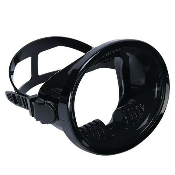 Oval Diving Mask Spearfishing Mask Classic Retro-Style Panoramic Wide View Scuba-Goggles Tempered Glass Lens For Adults