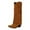Brown, variant on Fold over Knee High Boots for Women 2025 Fashion Suede Pointed Toe Cover Heeled Slouchy Wide Calf Cowboy Riding Tall Boots Black Size 5.5