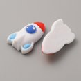 thumbnail image 2 of 50 pc Space Theme Opaque Resin Cabochons Rocket Colorful 24.5x15x7mm, 2 of 2