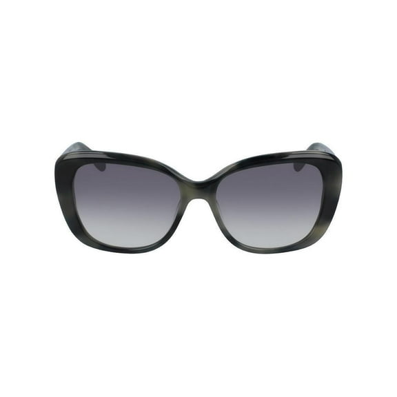 DIANE VON FURSTENBERG-DVF664S ANDI 002 Cateye Sunglasses Black Tortoise Gray Gradient