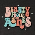 thumbnail image 6 of Wild Bobby Beauty From Ashes Groovy Font With Stars Vintage Men Premium Tri Blend Tee, Vintage Black, Small, 6 of 6