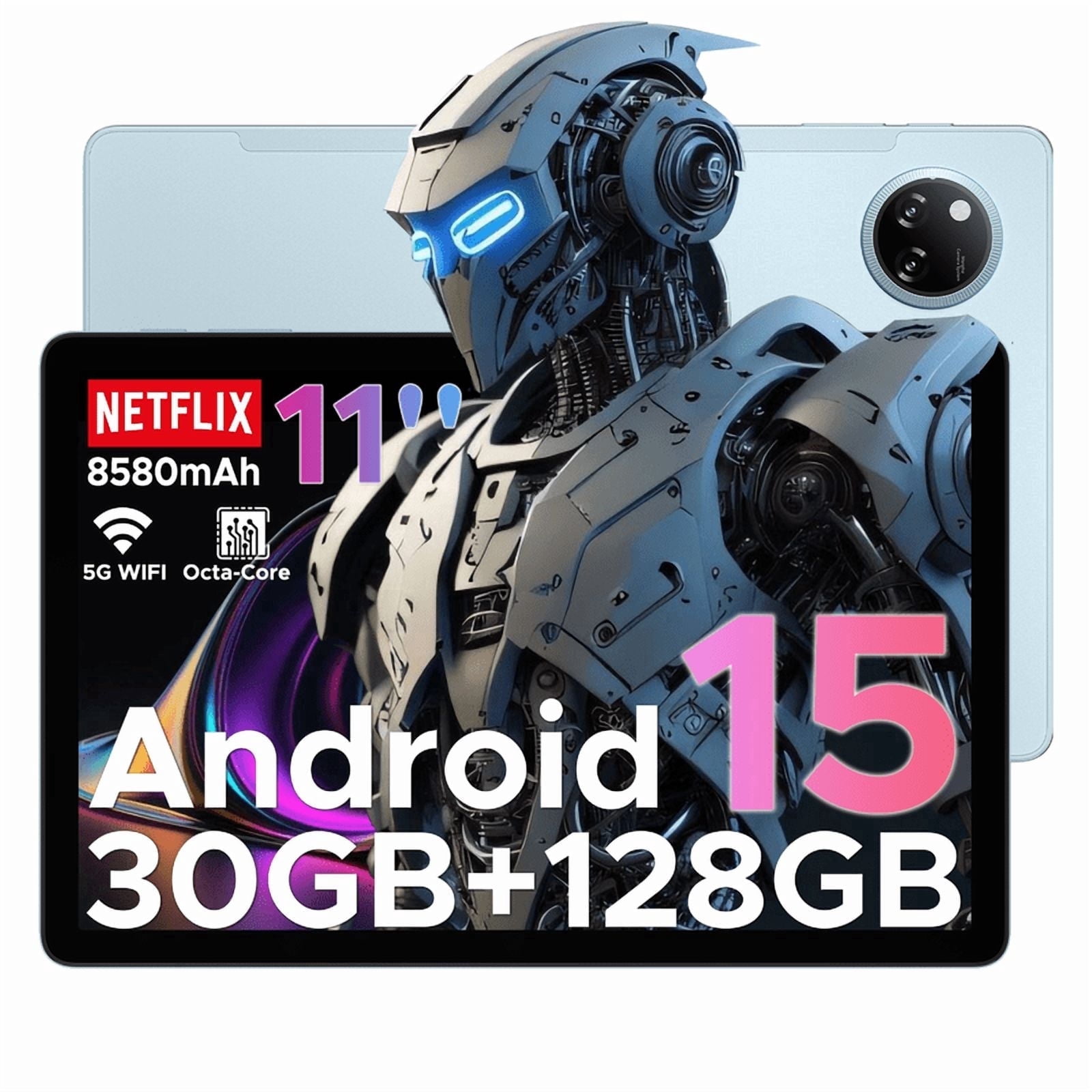 DOOGEE Tab A9 Pro+ 11 inch Tablet with 90Hz Display 30GB+128GB/2TB TF Octa-Core Gaming Tablets 8580mAh 1080P Bluetooth 5.0+5G WiFi 13MP+7MP Face ID/OTG Black
