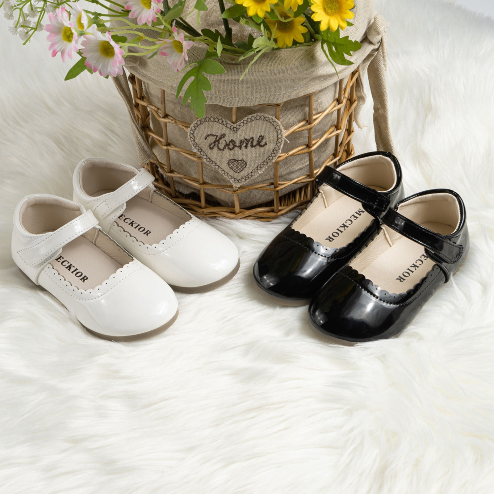 XUEJIANN Ballerines Princesse Ballerine Chaussures Filles Festive Ballerine Chaussures Mary Jane Princesse Mariage Fille Robe Chaussures Enfants Chaussures De Soirée, argenté, 22