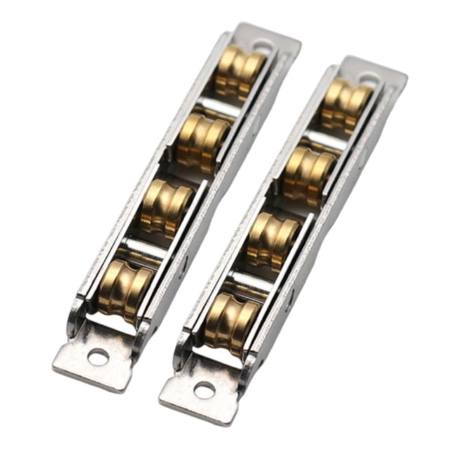 2 Pcs Rouleaux de Porte Coulissante en Acier Inoxydable Rouleaux de Fenêtre Silencieux Lourds