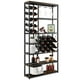 thumbnail image 1 of Costway Botellero Industrial de Suelo Estantería de Vino Independiente Armario Polivalente de Metal con Filas para Copas & Botellas, 1 of 5
