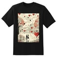thumbnail image 2 of Plus Size Shirt for Women Black Tops for Women Short Sleeves Shirt for Women Valentine's Day T Shirt Crewneck Shirt for Women XS, 2 of 5