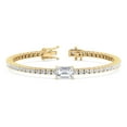 thumbnail image 2 of Saint-Tropez - 7 Carat Total - Emerald Cut Center Stone Diamond Tennis Bracelet, 2 of 2