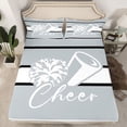 thumbnail image 2 of Homewish Sport Cheerleading 4pcs Bed Sheets For Kids Children Teens Girls,Geometric Stripes King Sheets,Girly Dreamy Dance Super Cozy Sheet Set,Luxury Bedroom Decor, 2 of 7
