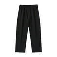 thumbnail image 5 of Kureaily Men's Solid Color Loose Sag Straight Leg Wide Leg Pants Casual Sweatpants, 5 of 9