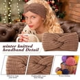 thumbnail image 4 of Yoyauz Thick Knitted Headband Knitting Winter Headband Earmuff Crochet Hijab Ladies Girls, 4 of 6