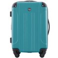 thumbnail image 1 of Luggage Travelers Club Chicago - Carcasa rígida, ampliable, 20 pulgadas, color verde azulado, 1 of 7