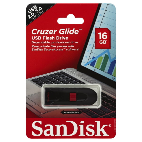 SanDisk Cruzer Glide 16GB Drive - Walmart.com