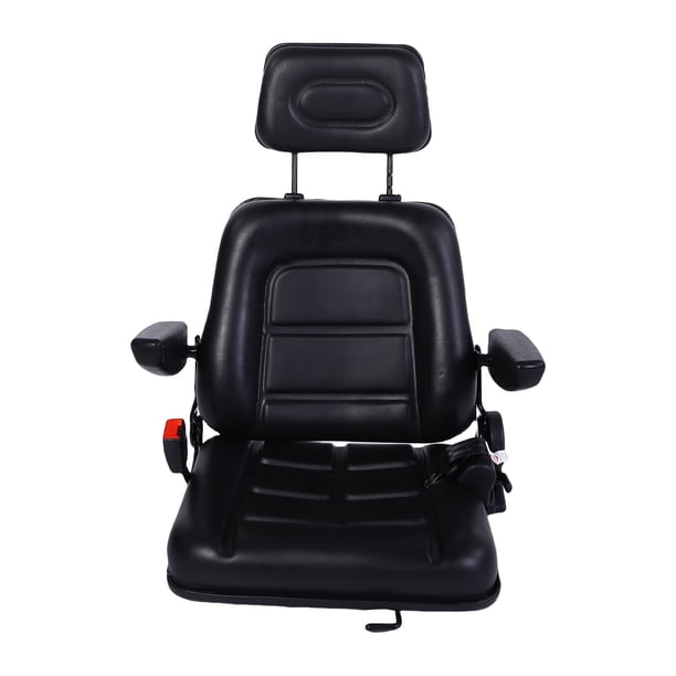 Asiento De Montacargas Universal, Asiento Del Tractor Del Cortacésped Con Reposacabezas Ajustables, Cinturón De Seguridad, Para Tractor, Cargador De Patrón, Excavador