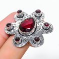 thumbnail image 2 of Mozambique Garnet Handmade 925 Sterling Silver Gift Ring Size 10, 2 of 2