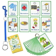 My Daily Routine Cards 27 Flash Cards for Visual aid Special Ed, Speech Delay Non Verbal Children and Adults with Autism or Special Needs