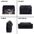 thumbnail image 5 of KUIFORTI Purple Hummingbird Leather Crossbody Bags Soft Portability Medium Flap Crossbody Handbag with Chain Strap Trendy Shoulder Bag for Women for Work Shopping, 5 of 7
