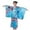 a-Sky Blue508186, variant on FINALGANG Girls Kids Floral Print Kimono Traditional Wide Sleeve Satin Robe With Obi Belt For Party Daily Wear Cute Dress