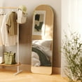 thumbnail image 6 of Umbra Hubba Arched Leaning Mirror (Brass) Bundle with Umbra Hub Oval Mirror (Black, 18 x 24 Inch) (2 Items), 6 of 7