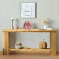 thumbnail image 6 of MDQMD 63'' Long Sofa Table with Storage Shelves for Entryway,Farmhouse Console Table,Narrow Entryway table with 2 Tier for Living Room, 6 of 7