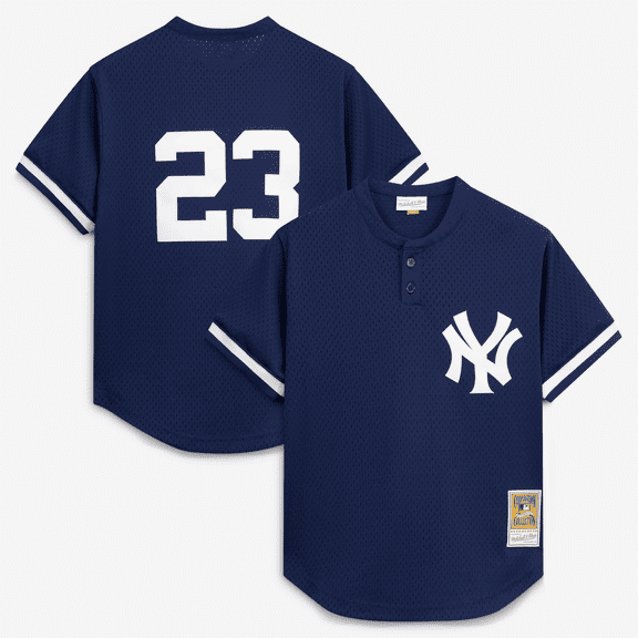 Men's Mitchell & Ness Don Mattingly Navy New York Yankees Authentic Batting Practice Jersey
